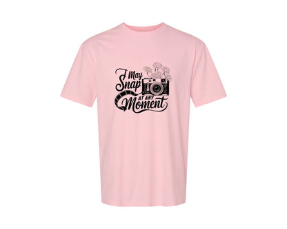 brand:Generic|color:Pink|I May Snap At Any Moment T Shirt Des Graphic T-Shirt