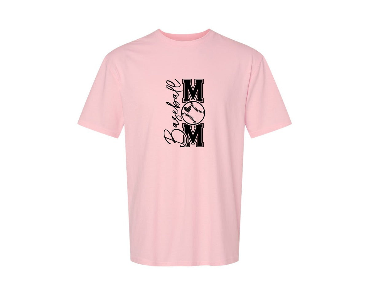 brand:Generic|color:Pink|Baseball Mom Baseball Mom 2 Graphic T-Shirt