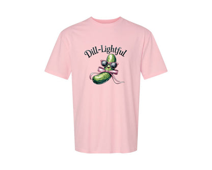 brand:Generic|color:Pink|Dill Lightful Funny Pickle 2 Graphic T-Shirt