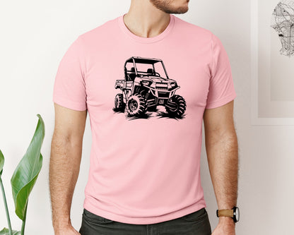 brand:Bella Canvas|color:Pink|Atv Atv Riding Graphic T-Shirt