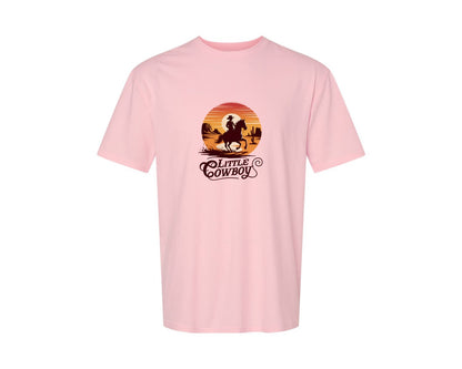 brand:Generic|color:Pink|Little Cowboy Western Horse Riding 3 Graphic T-Shirt