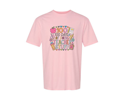 brand:Generic|color:Pink|100 Days Of School 57 Graphic T-Shirt