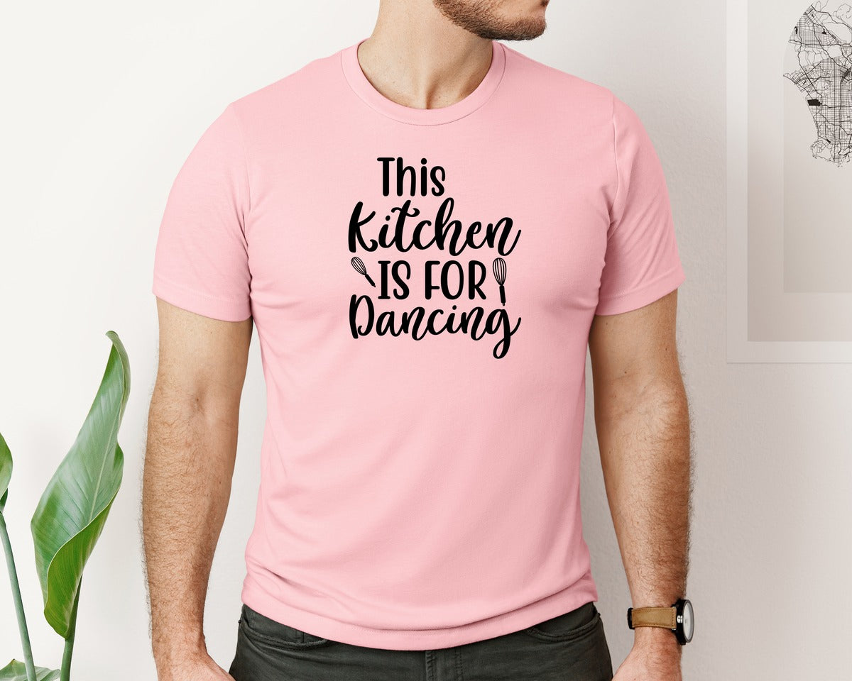 brand:Bella Canvas|color:Pink|Home Cooking Funny Kitchen T Shirt Graphic T-Shirt