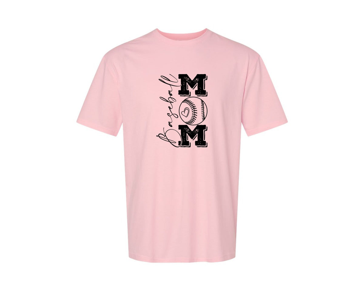 brand:Generic|color:Pink|Baseball Mama 16 Graphic T-Shirt
