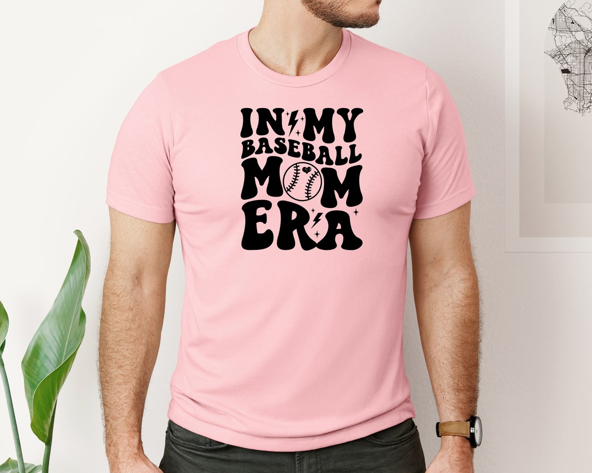 brand:Bella Canvas|color:Pink|Retro Sports Mom In My Mom Era Graphic T-Shirt