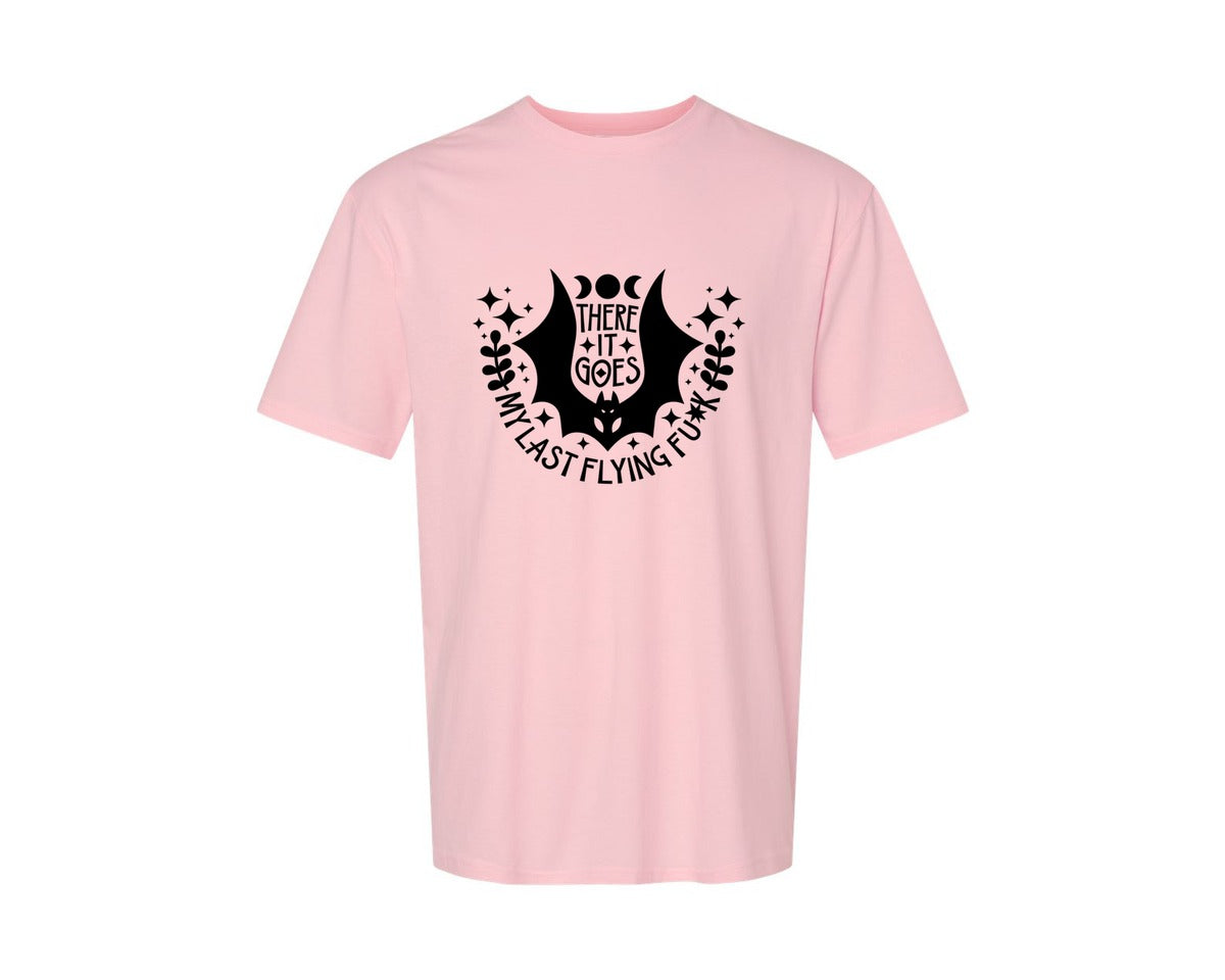 brand:Generic|color:Pink|There It Goes My Last Flying Fck 3 Graphic T-Shirt