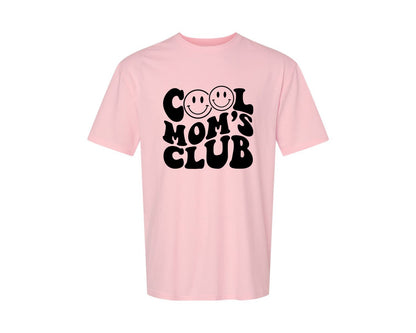 brand:Generic|color:Pink|Cool Moms Club Wavy 2 Graphic T-Shirt