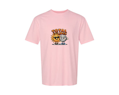 brand:Generic|color:Pink|Eclipse Cartoon T Shirt Design Graphic T-Shirt