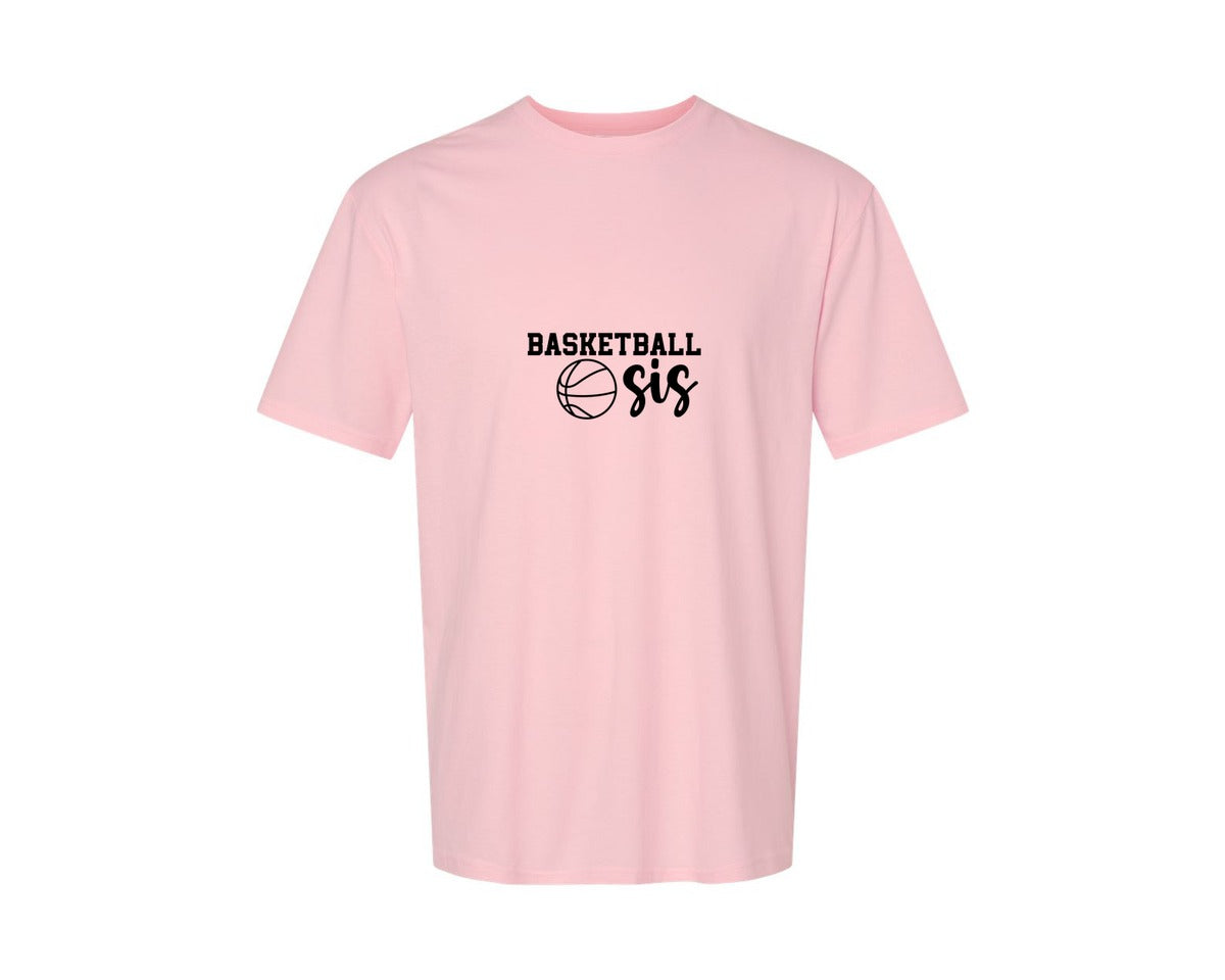 brand:Generic|color:Pink|Basketball Sis 2 Graphic T-Shirt
