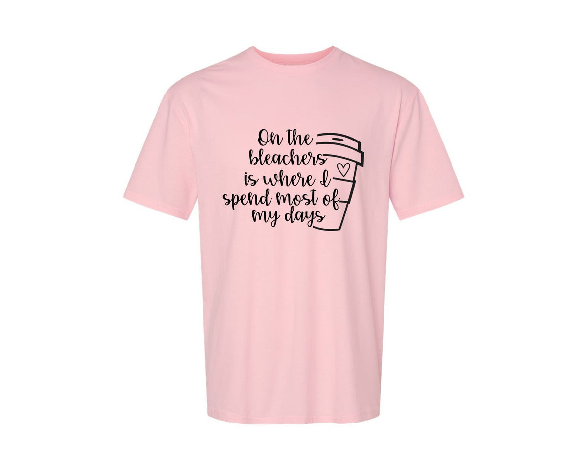 brand:Generic|color:Pink|On The Bleachers Sports Mom Graphic T-Shirt
