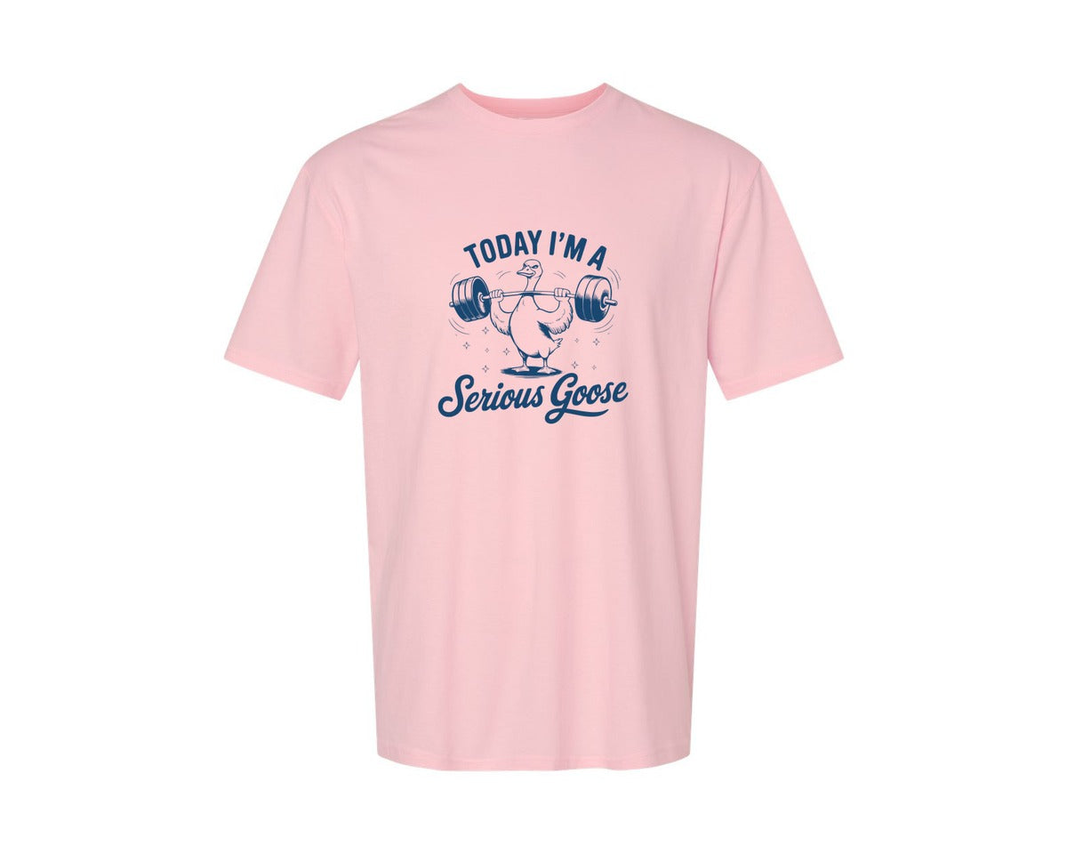 brand:Generic|color:Pink|Today Im A Serious Goose Bird T Shirt S Graphic T-Shirt
