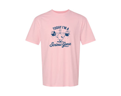 brand:Generic|color:Pink|Today Im A Serious Goose Bird T Shirt S Graphic T-Shirt