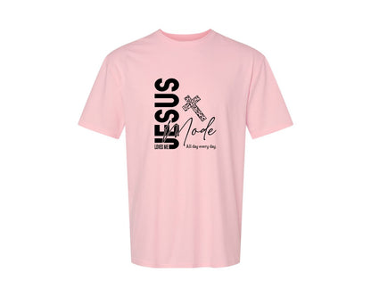 brand:Generic|color:Pink|Jesus Loves Me Love Like Jesus Graphic T-Shirt