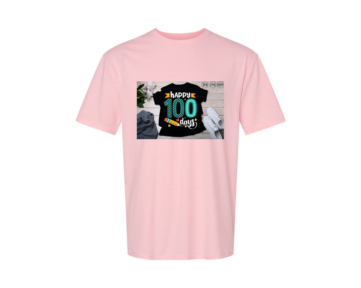 brand:Generic|color:Pink|100 Days Of School Shirt 10 Graphic T-Shirt