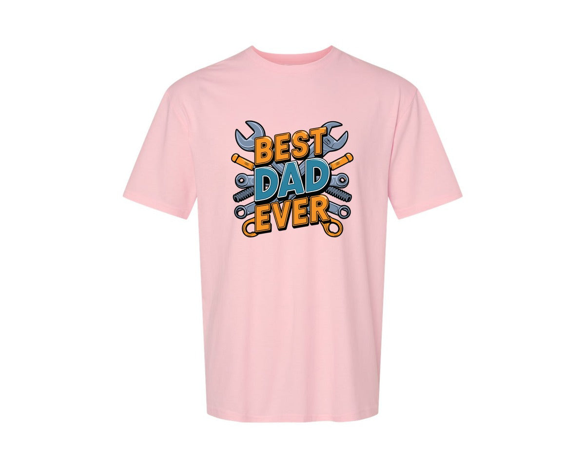 brand:Generic|color:Pink|Mechanic Dad 3 Graphic T-Shirt