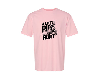 brand:Generic|color:Pink|A Little Dirt Never Hurt T Shirt Des Graphic T-Shirt