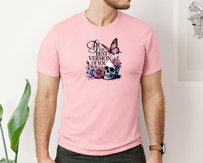 brand:Bella Canvas|color:Pink|Be The Best Version Of You Self Love 2 Graphic T-Shirt