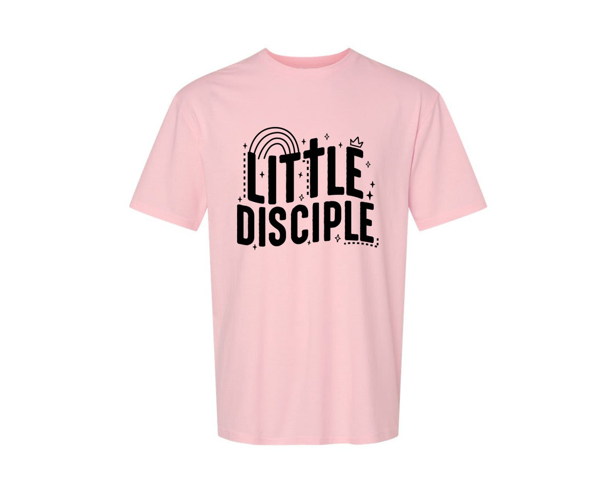 brand:Generic|color:Pink|Retro Little Disciple Tshirt Kids Graphic T-Shirt
