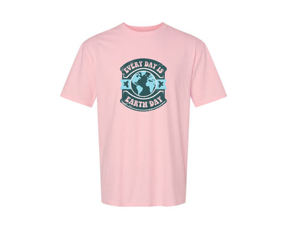 brand:Generic|color:Pink|Everyday Is Earth Day Graphic T-Shirt