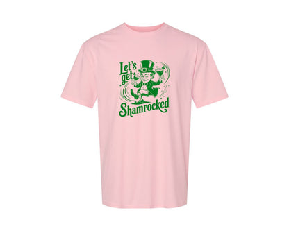 brand:Generic|color:Pink|Lets Get Shamrocked Design 7 Graphic T-Shirt