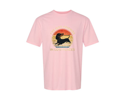 brand:Generic|color:Pink|Dachshund Ive Got Friends In Low Places 2 Graphic T-Shirt