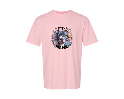 brand:Generic|color:Pink|Pitty Mama Cute Pitbull Dog 2 Graphic T-Shirt