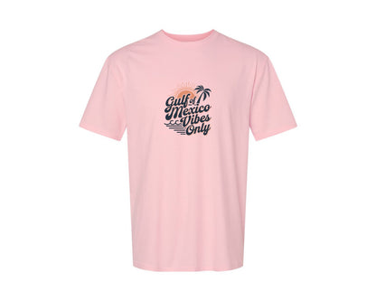 brand:Generic|color:Pink|Gulf Of Mexico Vibes Only 4 Graphic T-Shirt