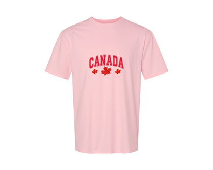 brand:Generic|color:Pink|Canada Maple Leaf Canada Graphic T-Shirt