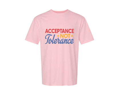 brand:Generic|color:Pink|Acceptance Not Tolerance T Shirt Graphic T-Shirt