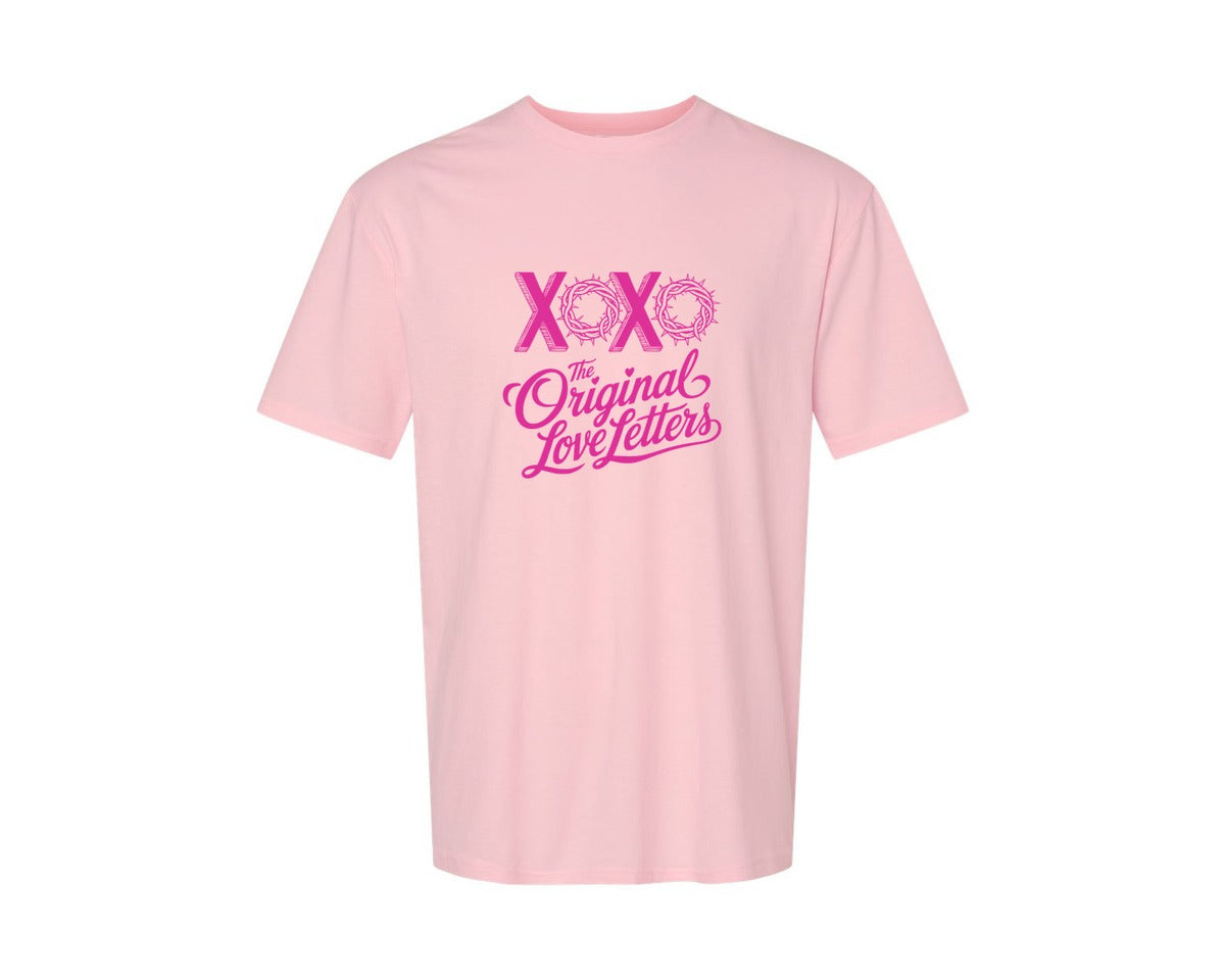 brand:Generic|color:Pink|Christian Love Religious Valentine Graphic T-Shirt