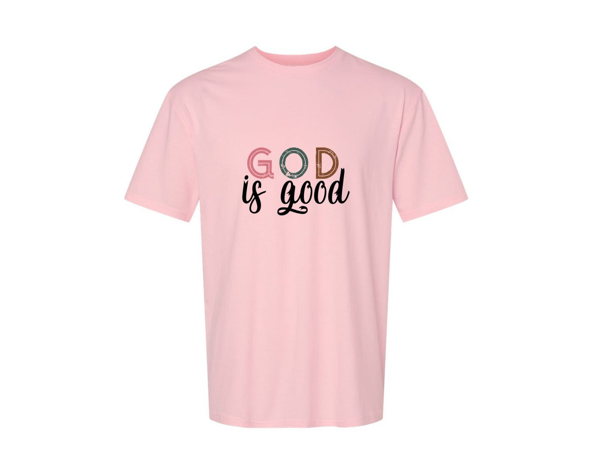 brand:Generic|color:Pink|Boho Christian Religious Graphic T-Shirt
