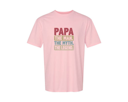 brand:Generic|color:Pink|Papa Shirt Father Shirt Graphic T-Shirt
