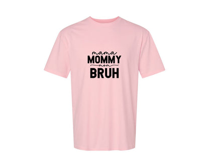 brand:Generic|color:Pink|Mama Mommy Mom Bruh Funny Mom 15 Graphic T-Shirt