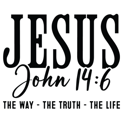 Jesus Bible Verse Scripture - DTF Transfer