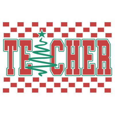 Merry Teacher Christmas Teacher - DTF Transfer