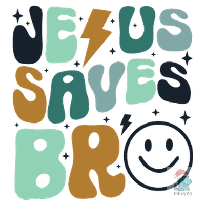 Jesus Saves Bro Kids Jesus - DTF Transfer