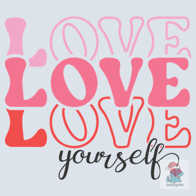 Love Yourself Retro Quote - DTF Transfer