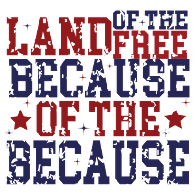America Land of Free 4th of July - DTF Transfer
