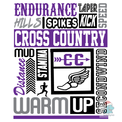 Cross Country Track & Field - DTF Transfer