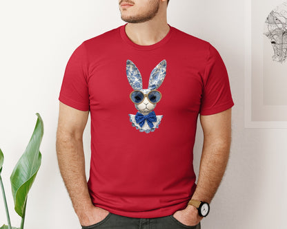brand:Bella Canvas|color:Red|Cute Bunny T Shirt Bunny 2 Graphic T-Shirt