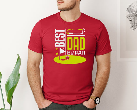 Best Dad By Par Golf Quote Design 8 Graphic T-Shirt