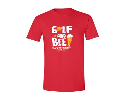 brand:Generic|color:Red|Funny Golf Beer Lover T Shirt Desin Graphic T-Shirt