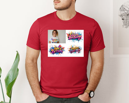 brand:Bella Canvas|color:Red|Happy Birthday T Shirt Design 69 Graphic T-Shirt