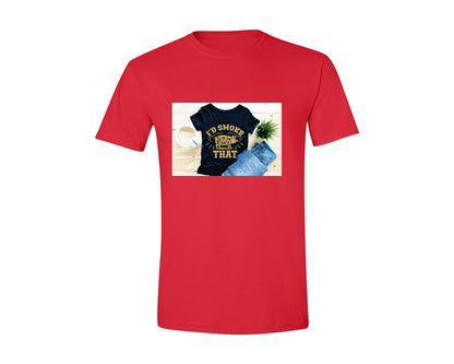 brand:Generic|color:Red|Id Smoke That 26 Graphic T-Shirt