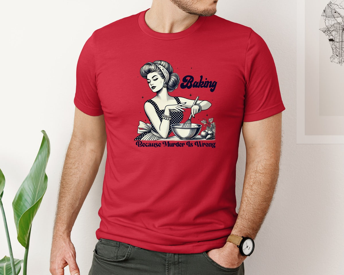 brand:Bella Canvas|color:Red|Trendy Vintage Graphic T-Shirt