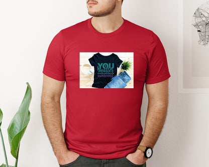brand:Bella Canvas|color:Red|Suicide Prevention Awareness 8 Graphic T-Shirt