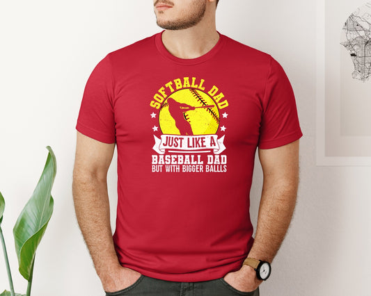 Softball Just Like A T Shirt Graphic T-Shirt