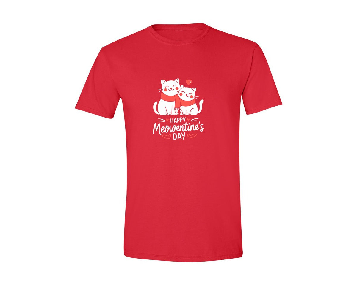 brand:Generic|color:Red|Happy Meowentines Day T Shirt Design 2 Graphic T-Shirt