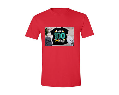 brand:Generic|color:Red|100 Days Of School Shirt 10 Graphic T-Shirt