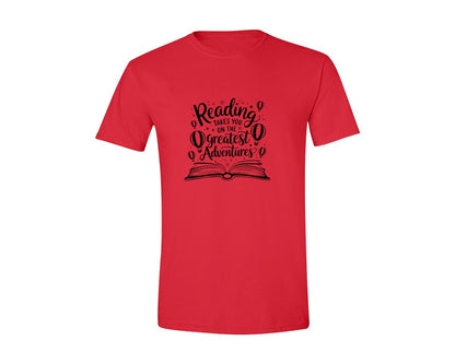brand:Generic|color:Red|Reading Takes You On The Greatest Advent 4 Graphic T-Shirt